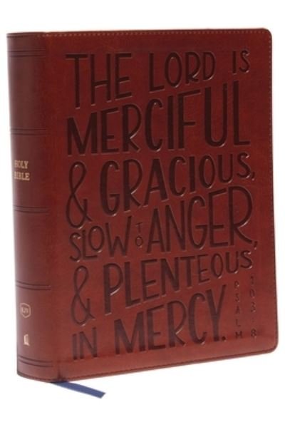 Cover for Thomas Nelson · KJV, Journal Reference Edition Bible, Verse Art Cover Collection, Leathersoft, Brown, Red Letter, Comfort Print: Let Scripture Explain Scripture. Reflect on What You Learn. (Leather Book) (2022)