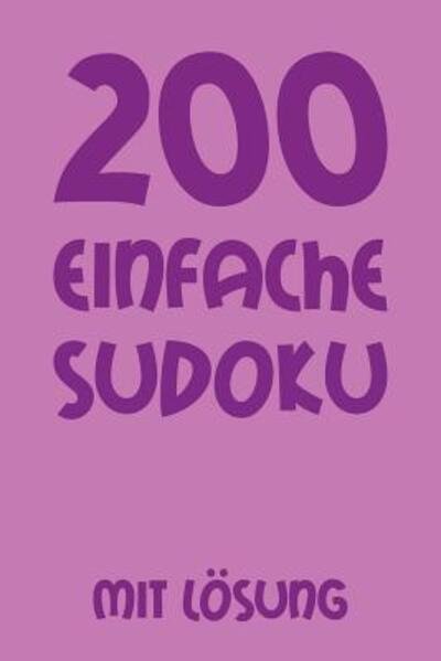 Cover for Tewebook Sudoku · 200 einfache Sudoku mit Loesung (Paperback Book) (2019)