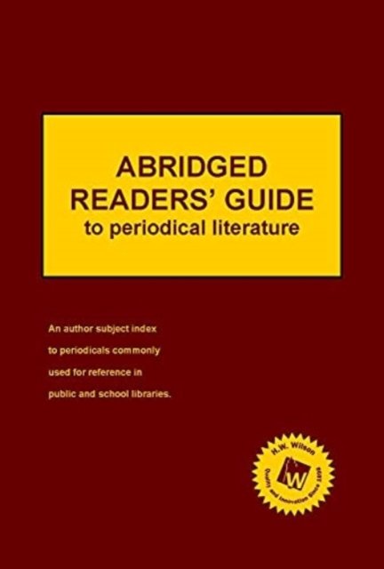 Cover for HW Wilson · Abridged Readers' Guide to Periodical Literature (2021 Subscription) (Innbunden bok) (2021)