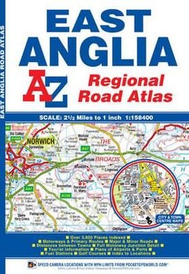 Cover for Geographers' A-Z Map Company · East Anglia Regional Road Atlas (Paperback Book) [13 Revised edition] (2018)