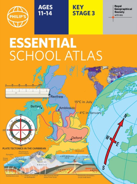 Cover for Philip's Maps · Philip's RGS Essential School Atlas: Paperback edition - Philip's World Atlas (Taschenbuch) (2024)