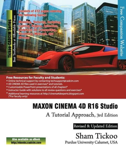 Cover for Prof Sham Tickoo Purdue Univ · Maxon Cinema 4d R16 Studio: a Tutorial Approach (Taschenbuch) (2015)
