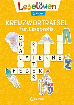 Cover for Katrin Merle · Leselöwen Kreuzworträtsel für Leseprofis - 2. Klasse (Sonnengelb) (Buch) (2022)