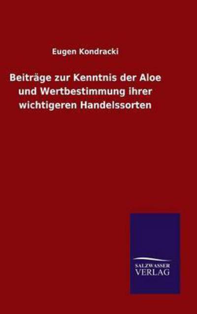 Cover for Kondracki · Beiträge zur Kenntnis der Alo (Buch) (2015)