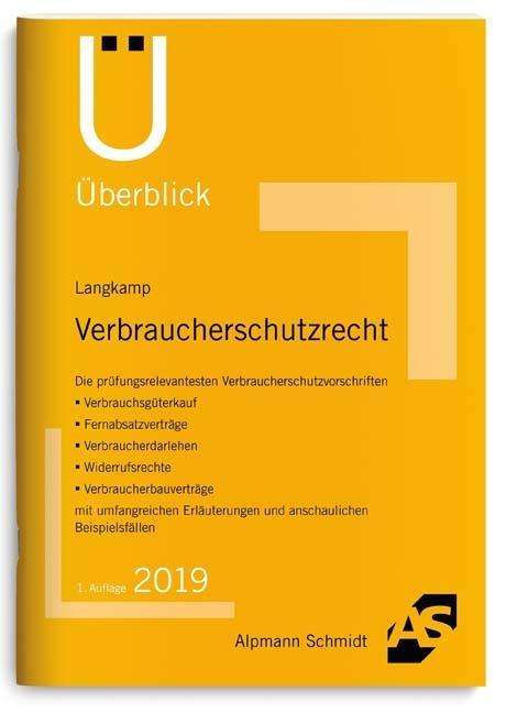 Cover for Langkamp · Verbraucherschutzrecht (Book)