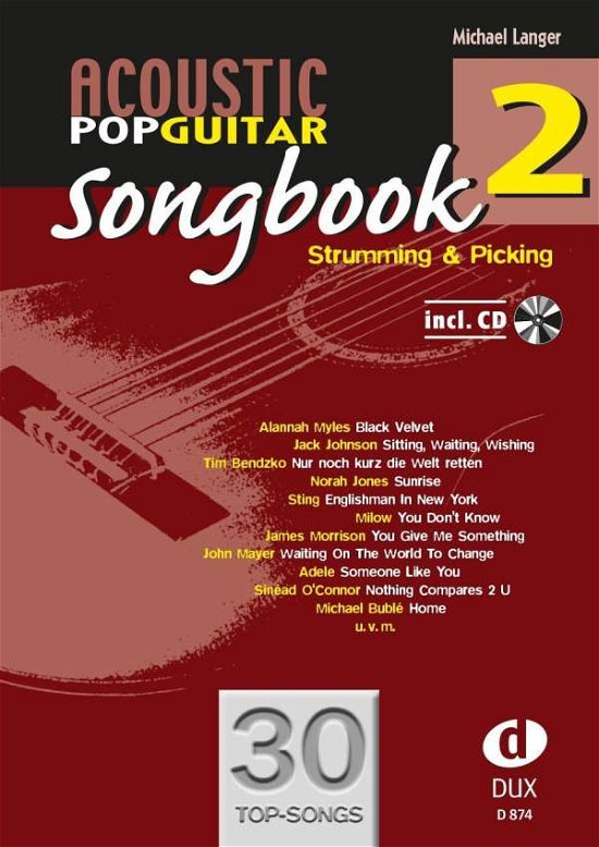 Cover for Michael Langer · Acoustic Pop Guitar Songbook.2.D874 (Book)