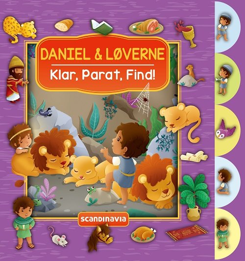 Cover for Vanessa Carroll · Klar, Parat, Find - Daniel &amp; løverne (Cardboard Book) [1er édition] (2018)