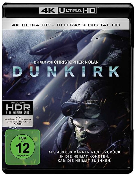 Cover for Fionn Whitehead,tom Glynn-carney,jack Lowden · Dunkirk (4K UHD Blu-ray) (2017)