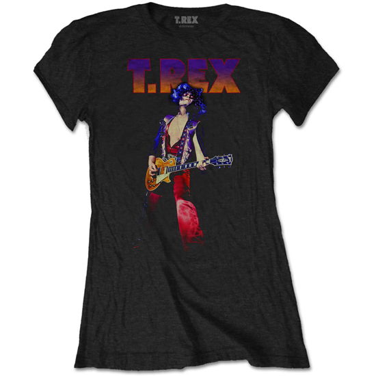 Cover for T-Rex · T-Rex Ladies T-Shirt: Rockin' (T-shirt) [size L] [Black - Ladies edition]