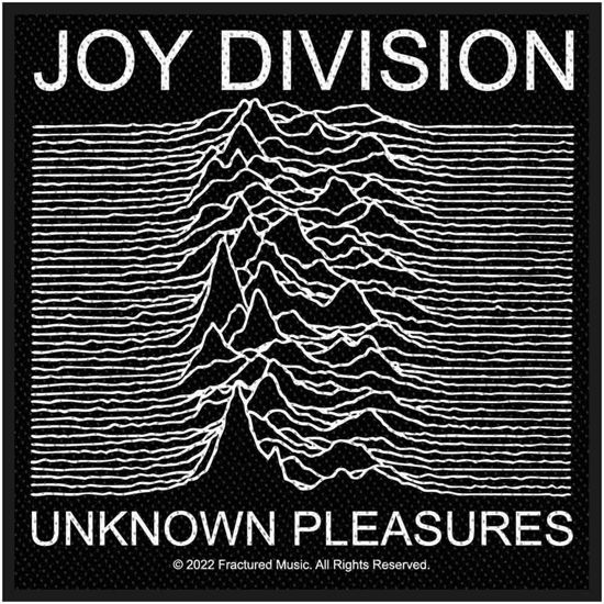 Joy Division Standard Woven Patch: Unknown Pleasures - Joy Division - Mercancía -  - 5056365716952 - 