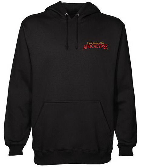 Cover for Steven Rhodes · Here Comes The Apolcalypse Black Hoody (MERCH)