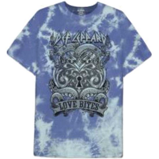 Def Leppard Unisex T-Shirt: Love Bites (Wash Collection) - Def Leppard - Koopwaar -  - 5056561033952 - 