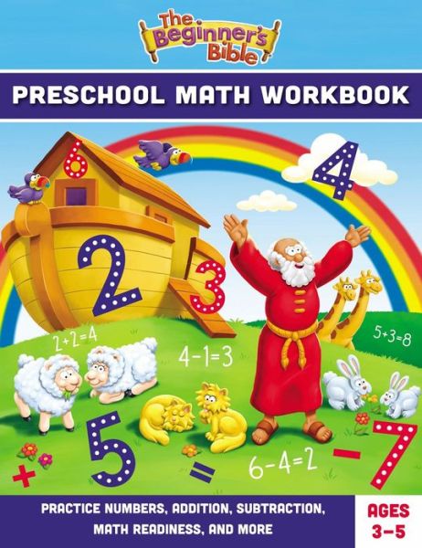 Cover for The Beginner's Bible · The Beginner's Bible Preschool Math Workbook: Practice Numbers, Addition, Subtraction, Math Readiness, and More - The Beginner's Bible (Taschenbuch) (2022)