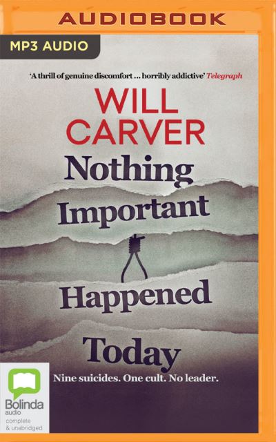 Cover for Will Carver · Nothing Important Happened Today (CD) (2020)