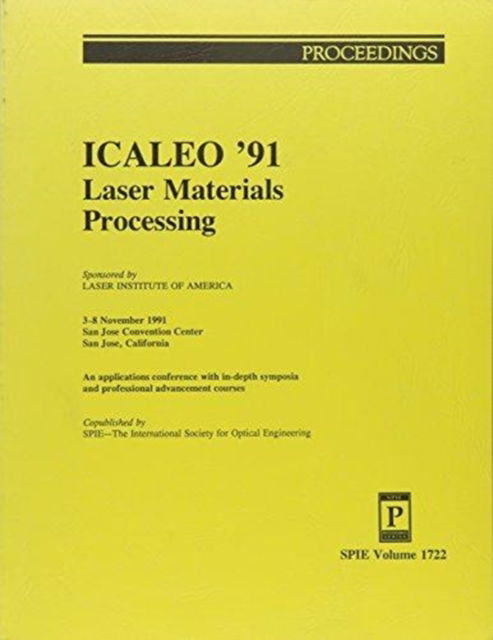 Cover for Beyer · Icaleo '91 Laser Materials Processing (Taschenbuch) (1992)