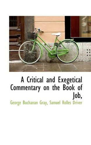 Cover for D D · A Critical and Exegetical Commentary on the Book of Job, (Paperback Book) (2009)