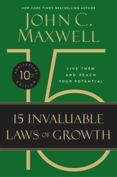 Cover for John C. Maxwell · 15 Invaluable Laws of Growth (Bog) (2022)