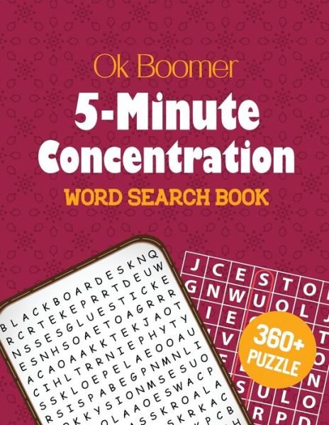 Cover for Rns Activity Publisher · OK Boomer 5-Minute Concentration Word Search Book (Pocketbok) (2019)