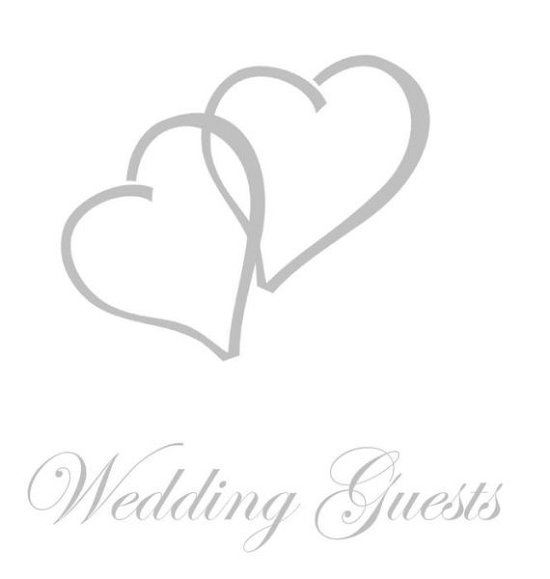 Cover for Lollys Publishing · Wedding Guest Book, Bride and Groom, Special Occasion, Comments, Gifts, Well Wish's, Wedding Signing Book with Silver Love Hearts (Hardback) (Hardcover Book) (2017)