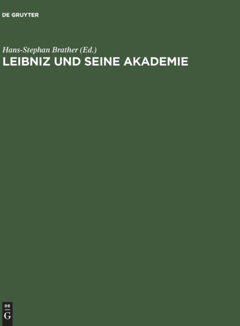Cover for Leibniz und seine Akademie (Book) (1993)