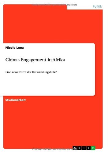 Cover for Lenz · Chinas Engagement in Afrika (Book) [German edition] (2011)