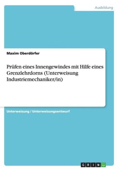 Cover for Oberdörfer · Prüfen eines Innengewindes m (Book) (2015)