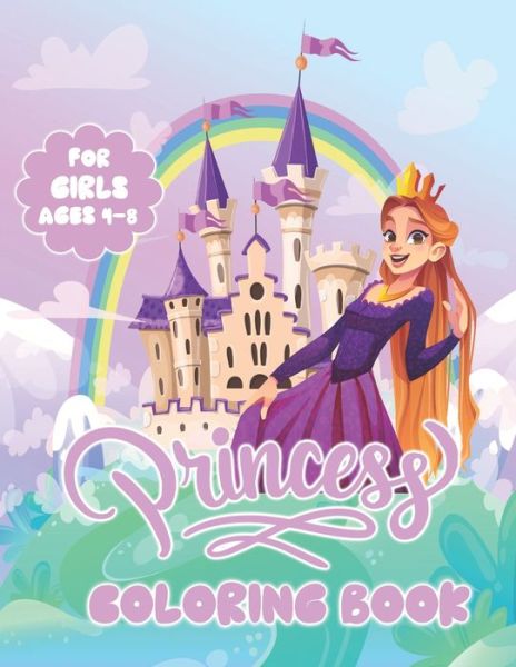 Cover for Playabit Press · Princess Coloring Book For Girls Ages 4-8 (Paperback Book) (2020)