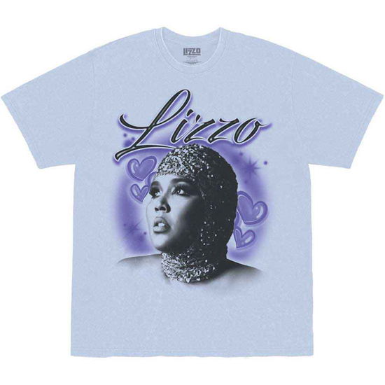 Cover for Lizzo · Lizzo Unisex T-Shirt: Special Hearts Airbrush (Blue) (T-shirt)