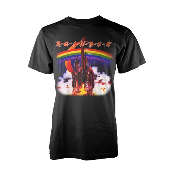 Cover for Rainbow · Silver Mountain (Black) (T-shirt) [size L] [Black edition] (2017)