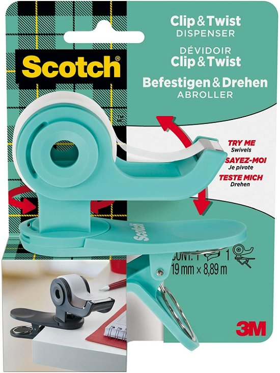 Cover for 3m · ScotchÂ® C19 Clip&amp;twist Tape Dispenser, 1 Roll Scot (Merchandise) (MERCH)