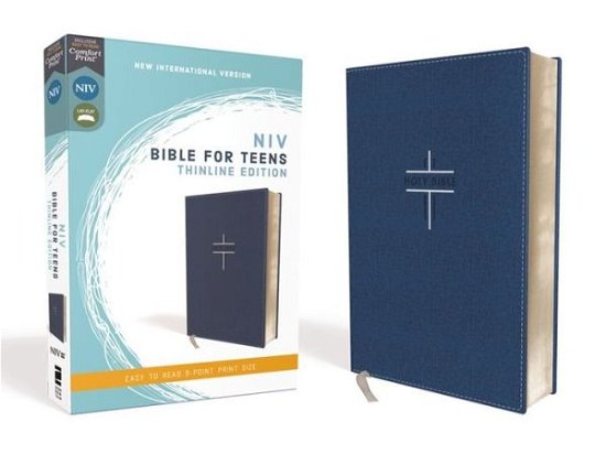 Cover for Zondervan · NIV, Bible for Teens, Thinline Edition, Leathersoft, Blue, Red Letter Edition, Comfort Print (Bok) (2020)