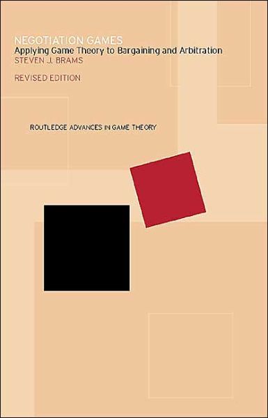 Cover for Steven Brams · Negotiation Games - Routledge Advances in Game Theory (Paperback Book) (2002)