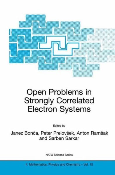 Open Problems in Strongly Correlated Electron Systems - NATO Science Series II - Janez Bonca - Books - Springer - 9780792368953 - April 30, 2001