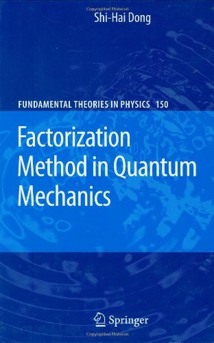 Cover for Shi-Hai Dong · Factorization Method in Quantum Mechanics - Fundamental Theories of Physics (Gebundenes Buch) [2007 edition] (2007)
