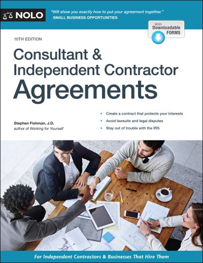 Consultant and Independent Contractor Agreements - Stephen Fishman - Książki - NOLO - 9781413327953 - 13 października 2020