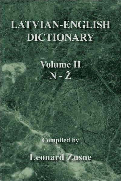 Cover for Leonard Zusne · Latvian-english Dictionary (Paperback Book) (2008)