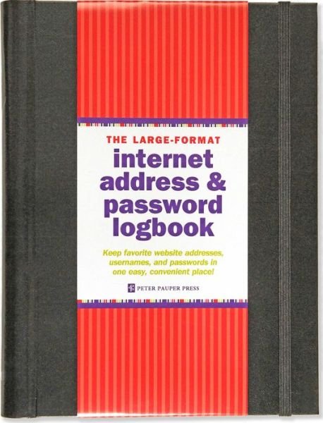 Large-format Internet Address & Password Logbook - Peter Pauper Press - Livros - Peter Pauper Press - 9781441315953 - 1 de junho de 2014