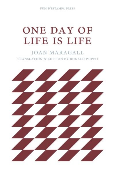 Cover for Joan Maragall · One Day of Life is Life (Taschenbuch) [Bilingual edition] (2020)