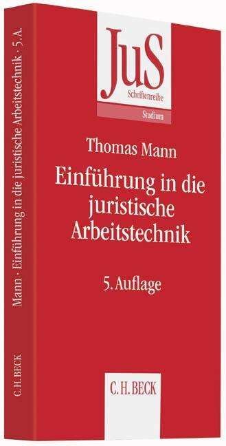 Cover for Mann · Einführung in die juristische Arbe (Buch)