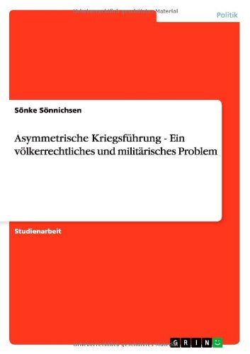 Cover for Sönnichsen · Asymmetrische Kriegsführung (Book) [German edition] (2011)