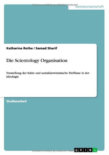 Cover for Rothe · Die Scientology Organisation (Book) [German edition] (2011)