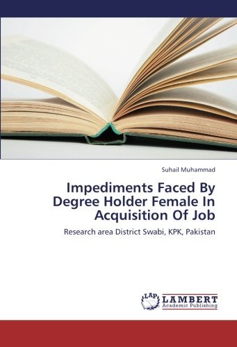Cover for Suhail Muhammad · Impediments Faced by Degree Holder Female in Acquisition of Job: Research Area District Swabi, Kpk, Pakistan (Paperback Book) (2012)
