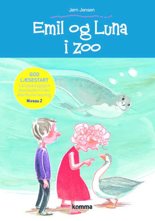 Cover for Jørn Jensen · Kommas Læsestart: Emil og Luna I Zoo - Niveau 2 (Bound Book) [Indbundet] (2014)
