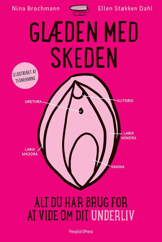 Cover for Nina Brochmann &amp; Ellen Støkken Dahl · Glæden med skeden (Sewn Spine Book) [1e uitgave] (2017)