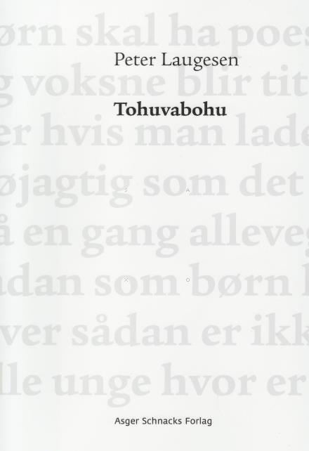 Cover for Peter Laugesen · Tohuvabohu (Sewn Spine Book) [1st edition] (2017)