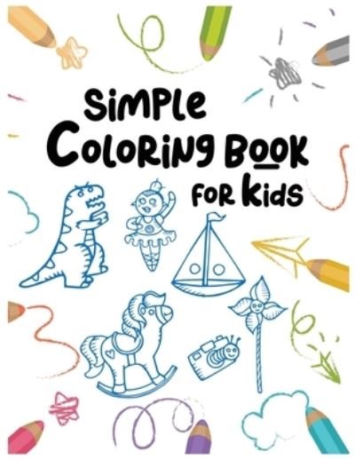 Cover for Owl10k Studio · Simple Coloring Book For Kids (Paperback Bog) (2021)