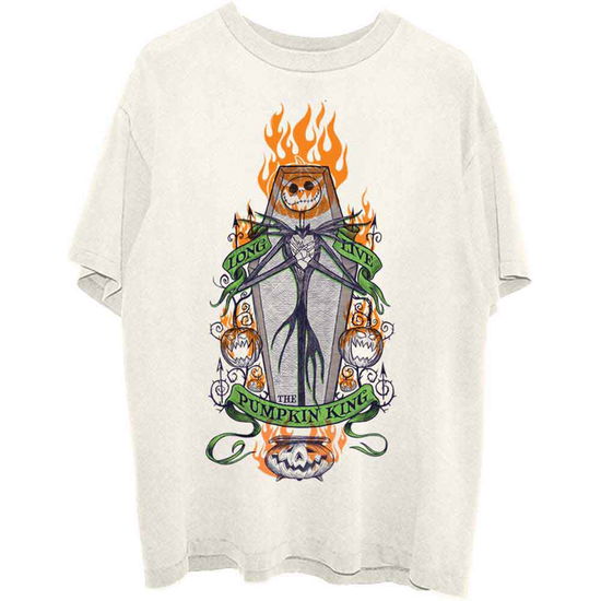 Cover for Nightmare Before Christmas - The · The Nightmare Before Christmas Unisex T-Shirt: Orange Flames Pumpkin King (Natural) (T-shirt)