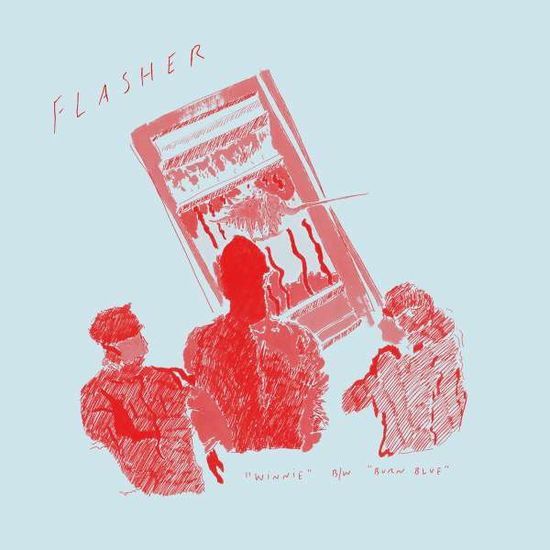 Cover for Flasher · Winnie / Burn Blue (7&quot;) (2017)