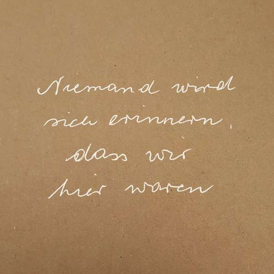 Niemand Wird Sich Erinnern, Dass Wir Hier War - Veich - Muziek - ABGI - 0688397779954 - 27 december 2019