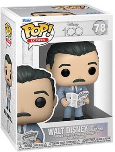 Disney's 100th - Walt W/magazine - Funko Pop! Icons: - Merchandise - Funko - 0889698679954 - July 3, 2023